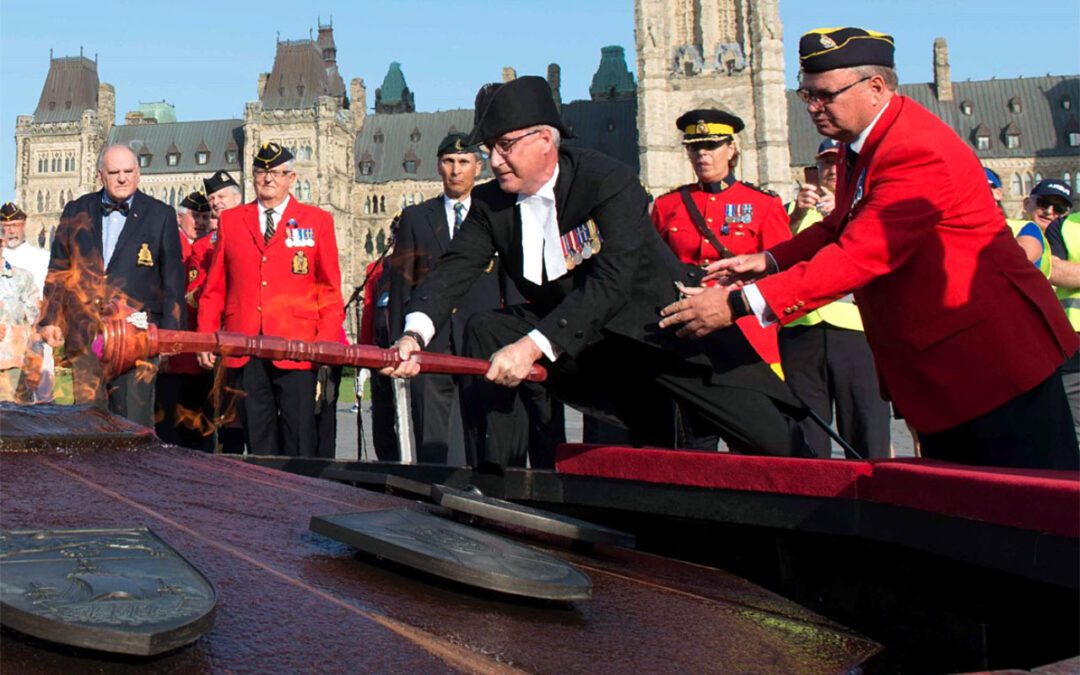 RCMP Veterans’ Memorial Flame lighting ceremony