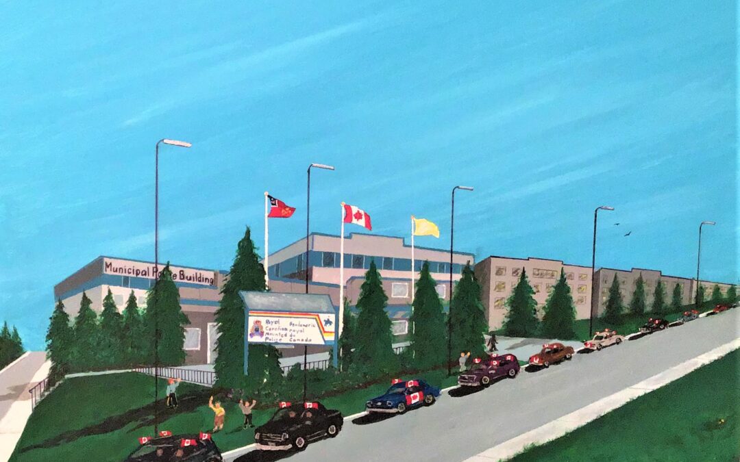 Bob Harriman Painting of “Operation Morale Builder” Airdrie Detachment